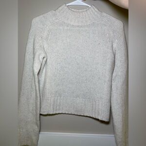 Vince Cashmere Shrunken Mock Neck Sweater